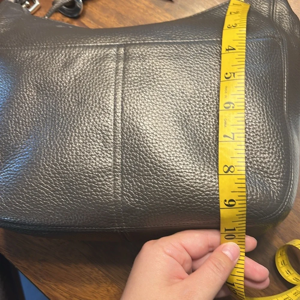 Brighton Barbados Pebbled Leather Braided Strap Hobo Shoulder Bag - Picture 13 of 14